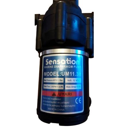 Hidrofor 12 Volt - 11,3 LT / Dakika / 45 PSI