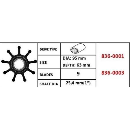 Volvo Penta - Cummins İmpeller 836-0001 / 836-0003