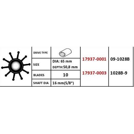 Volvo Penta-Yanmar İmpeller / 17937-0001 / 17937-0003