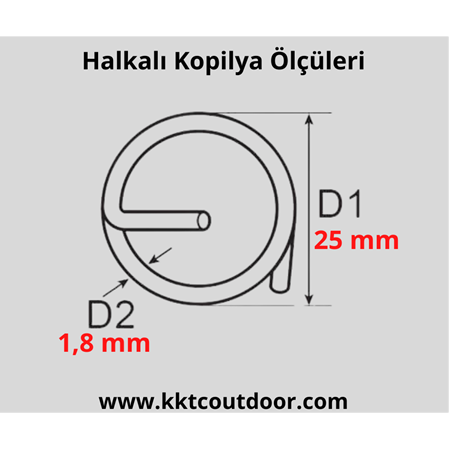 Paslanmaz Halka Kopilya / 1,8 mm